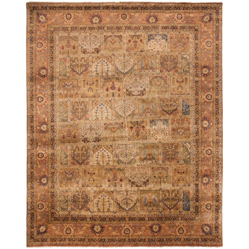 SAFAVIEH Couture Hand-knotted Lavar Yrgrun Traditional Oriental Wool Rug - 8' x 10' - Assorted/Rust