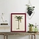 preview thumbnail 77 of 137, UA CH British Palms III -Framed Print w/glass-Cherry Red