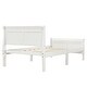 preview thumbnail 5 of 11, Twin Wood Platform Bed with Sleigh Headboard and Footboard Design