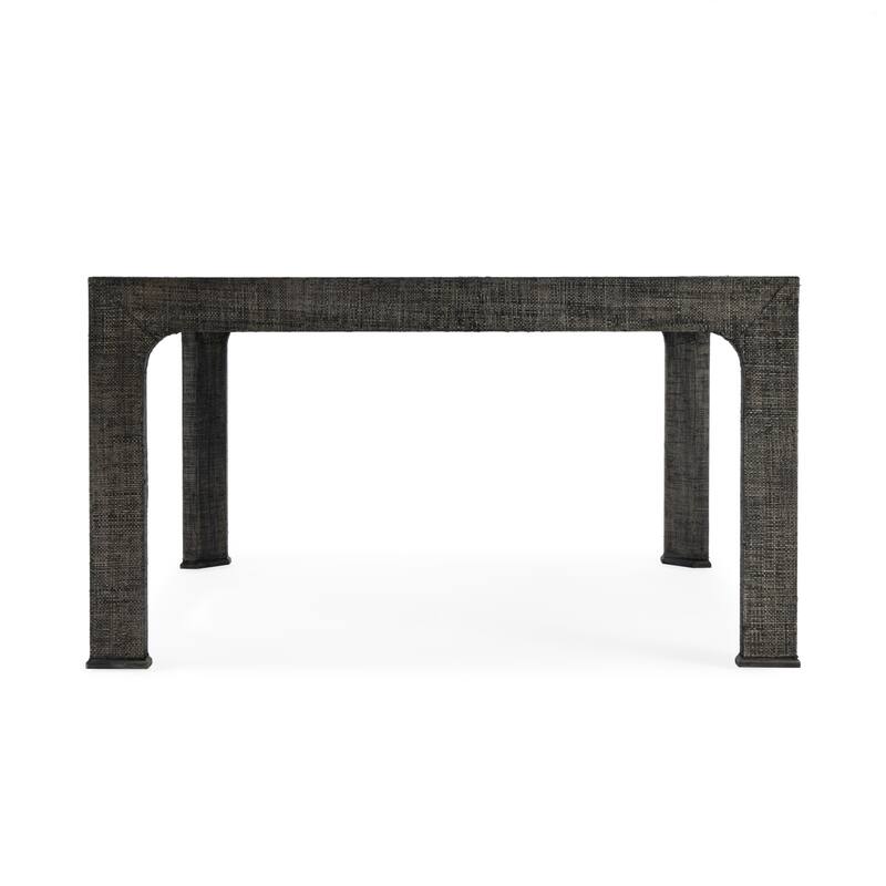 Chatham Glass and Raffia Square 36" Coffee Table