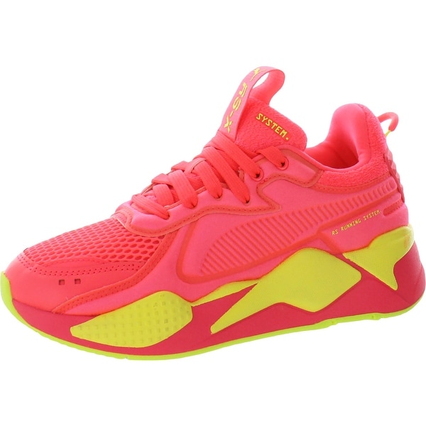 Puma Womens RS-X Soft Case Running Shoes Mesh Workout - Pink Alert/Yellow Alert. Opens flyout.