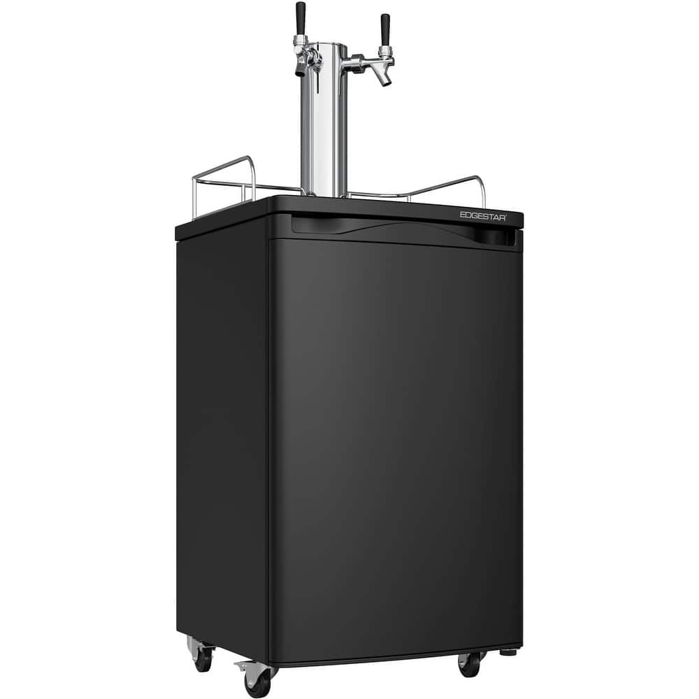 EdgeStar 20 Inch Wide Dual Tap Kegerator for Full Size Kegs with Ultra
