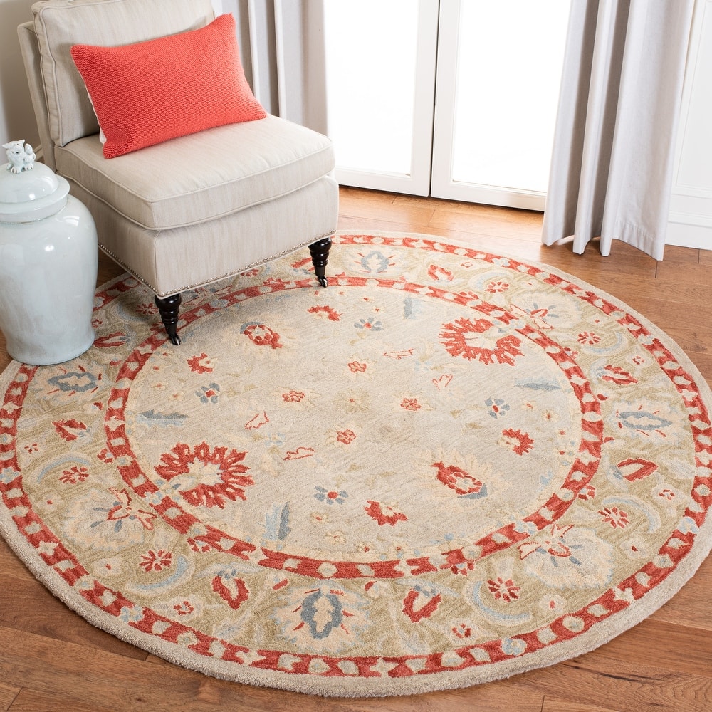 SAFAVIEH Handmade Anatolia Evlalia Traditional Oriental Hand-spun Wool Rug