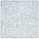 preview thumbnail 93 of 128, SAFAVIEH Handmade Jardin Fulga Wool Rug 3' Square - Ivory/Blue - Square