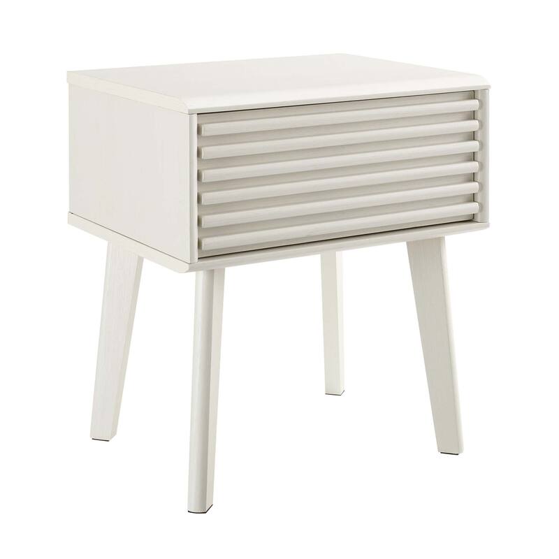 Render End Table - White