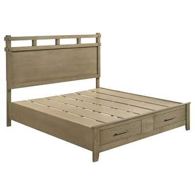 Hazlewood 59-inch Storage Bed Vineyard Oak