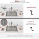 preview thumbnail 7 of 21, STYLISH 30 inch Stainless Steel 16G Dual Mount Kitchen Sink - 30" x 18" x 9"