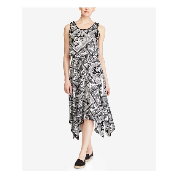 ralph lauren black midi dress