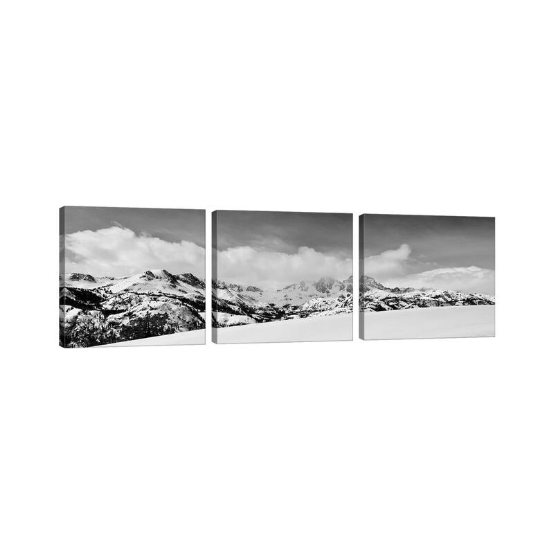 iCanvas "Banner Peak & Mt. Ritter In Winter, Ansel Adams Wilderness, Madera County" by Russ Bishop 3-Piece Canvas Wall Art Set