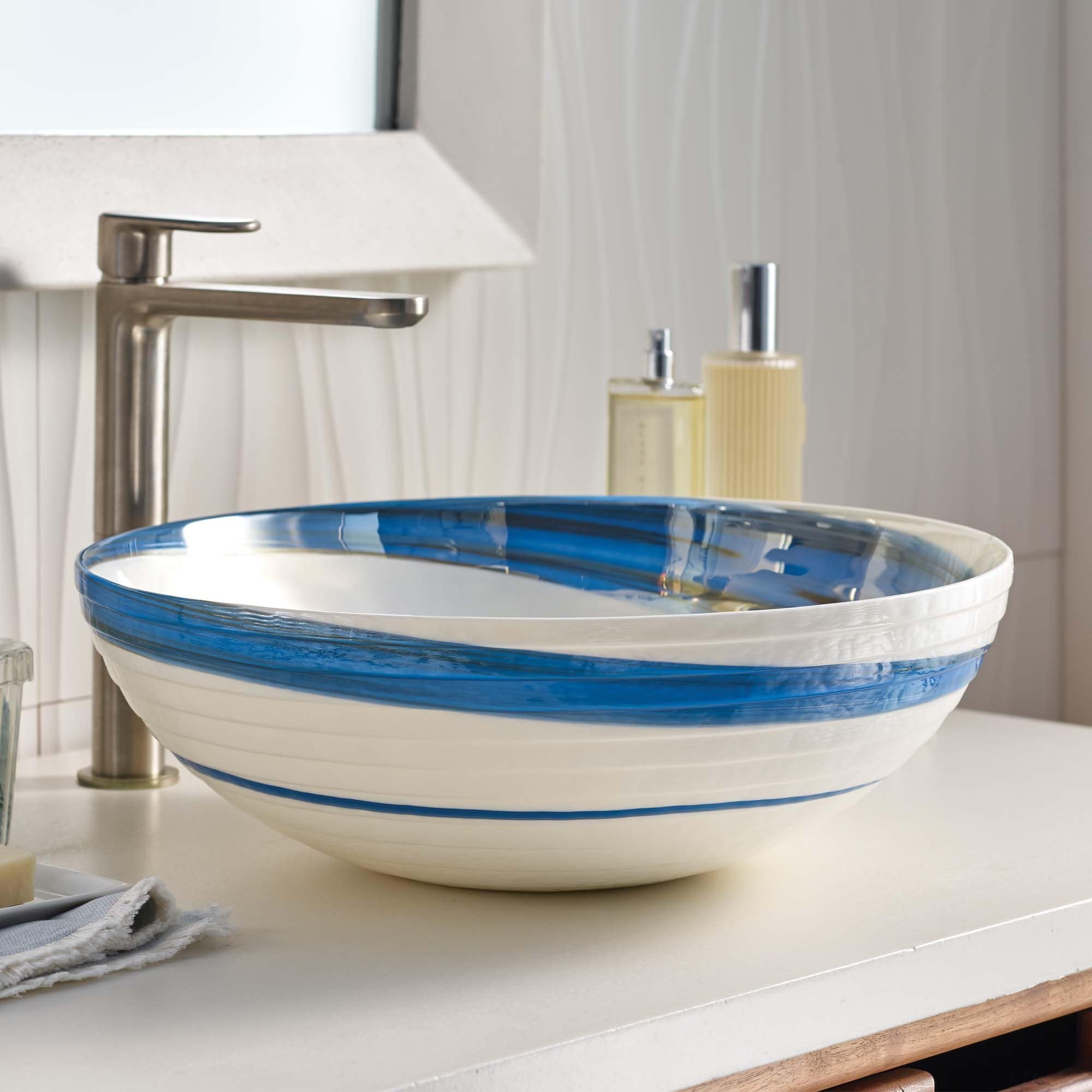 Roma Handmade Murano Glass Bathroom Sink