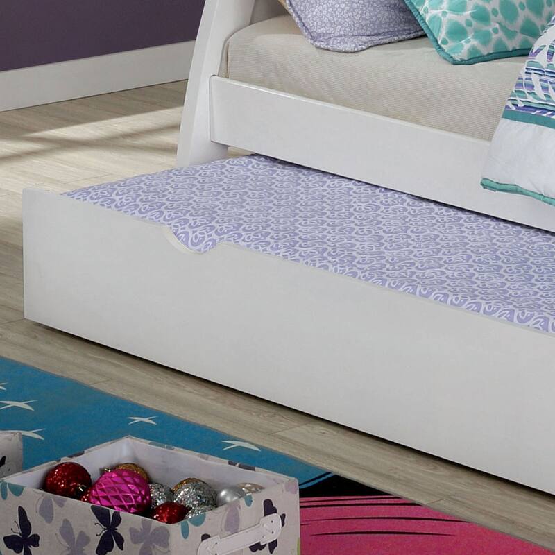 Hily Transitional Grey Twin Solid Wood Trundle by Furniture of America
