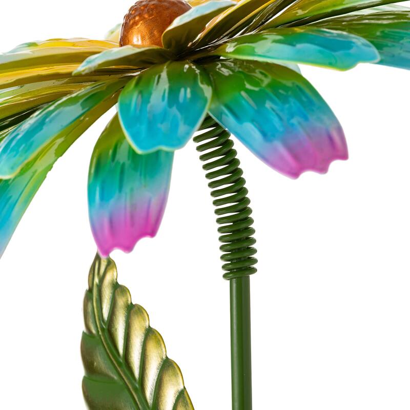 Glitzhome 41"H Garden Metal Flower Yardstake