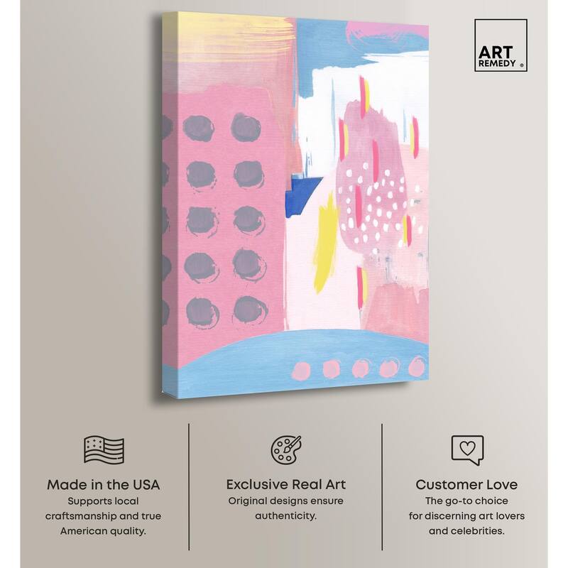 Doll Memories - Pretty blue Canvas by Art Remedy, Gallery Wrapped