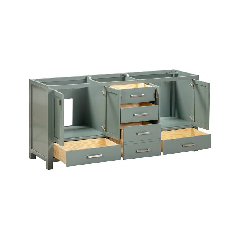 Avanity Modero 72 in. Double Sink Bathroom Vanity with Engineered Stone Top - 73"W x 22"D x 35"H