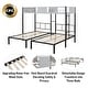 preview thumbnail 20 of 18, Black Twin Size Steel Triple Bunk Bed with Vent Board, Sturdy Metal Frame, Noise-Free Wood Slats, Separatable into three beds