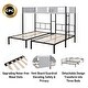 preview thumbnail 20 of 18, Triple Bunk Bed with Sturdy Metal Frame, Ventilated Guardrails, and Noise-Free Wood Slats, Convertible into Three Separate Beds