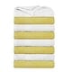 preview thumbnail 27 of 28, Luxurious Cotton 600 GSM Highly Absorbent Bath Towels by Ample Decor - Pack of 8 White - Yellow