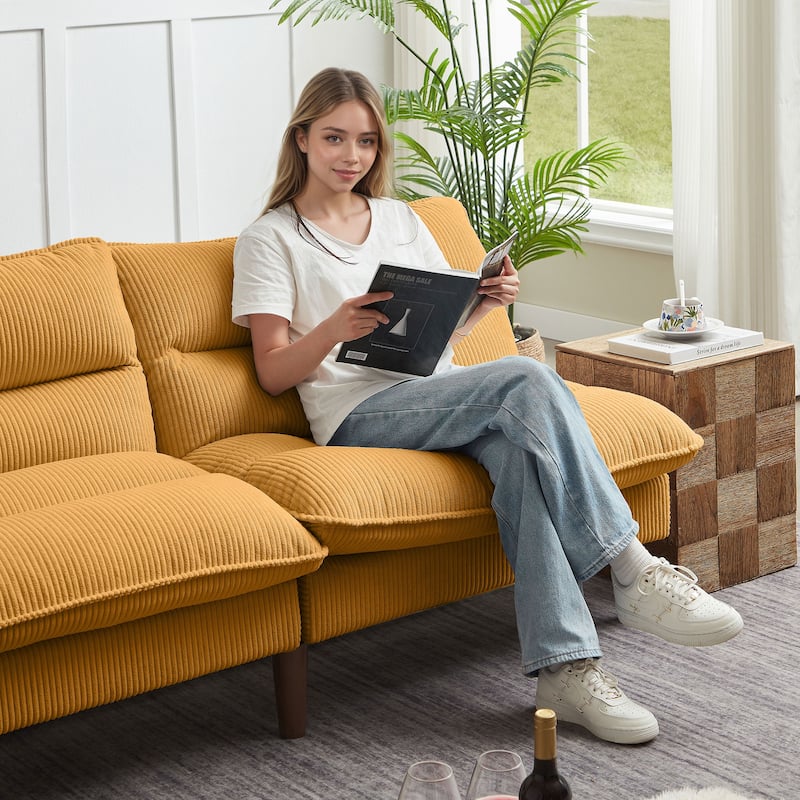 72.4" Armless Futon Sofa Bed