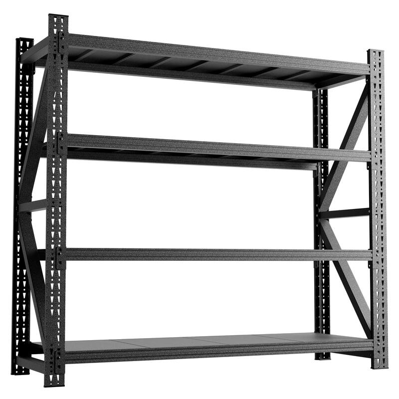 Heavy Duty Garage Shelving 4000LBS, Extra Wide Metal Adjustable Shelves, 69"H Industrial Storage Unit for Warehouse