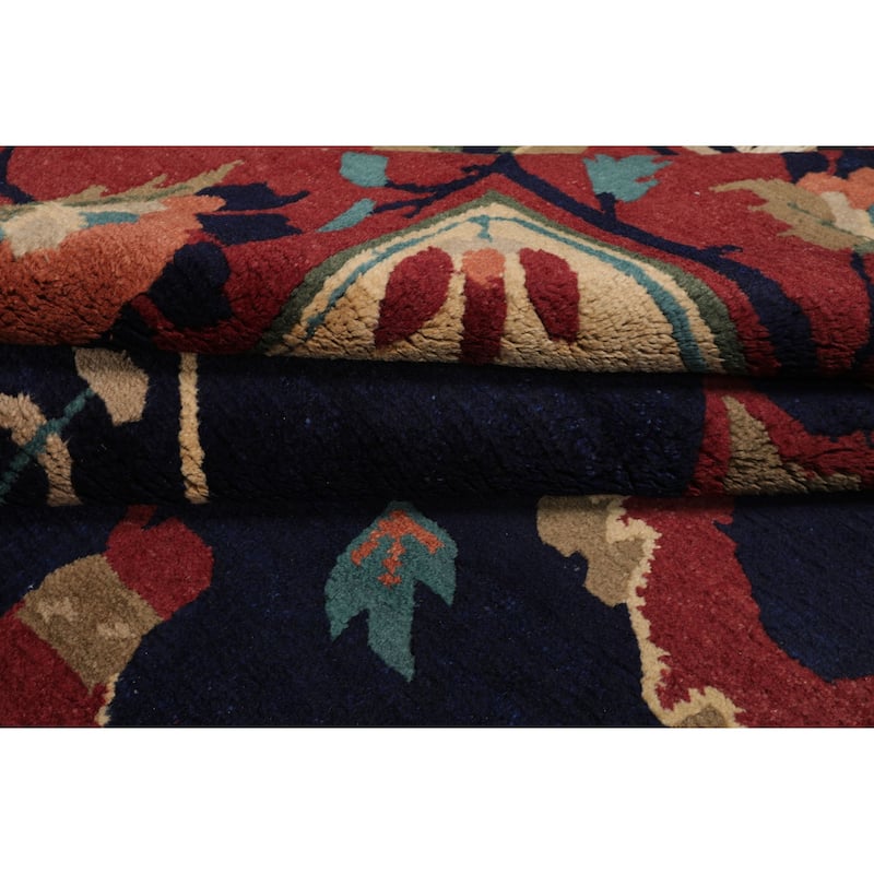 8'3''x10'3'' Hand Knotted Wool Navy Tibetan Crafts Pile Tufenkian Rug - 8' 3'' x 10' 3''