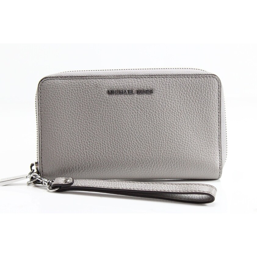 michael kors gray wristlet