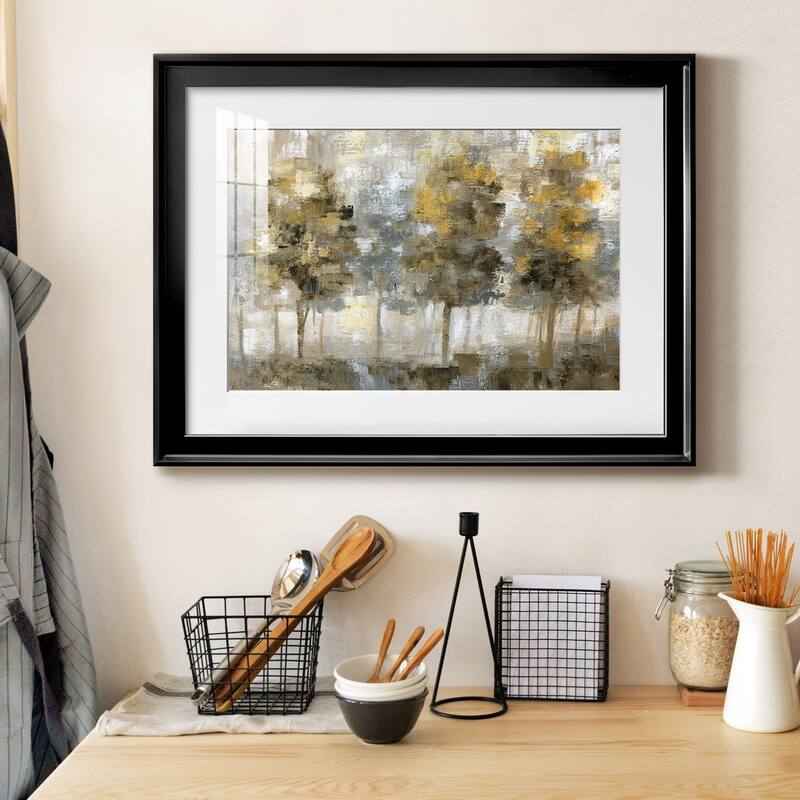 Linen Trees Premium Framed Print - Ready to Hang