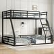 preview thumbnail 2 of 4, Metal Twin XL over Queen Floor Bunk Bed Frame with Noise-Reduced Design