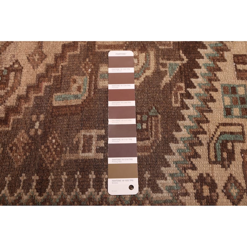 ECARPETGALLERY Hand-knotted Antalya Vintage Brown Wool Rug - 4'3 x 7'3