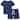 100% Organic Cotton Toddler Summer 2 Piece short sleeve Pajama Set - Navy