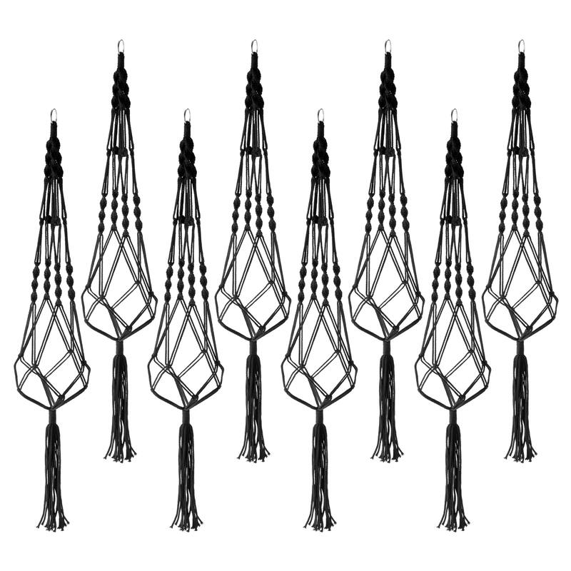 Macrame Plant Hanger (4, 6, 8 Pack) Hanging Plant Pots Cotton Rope