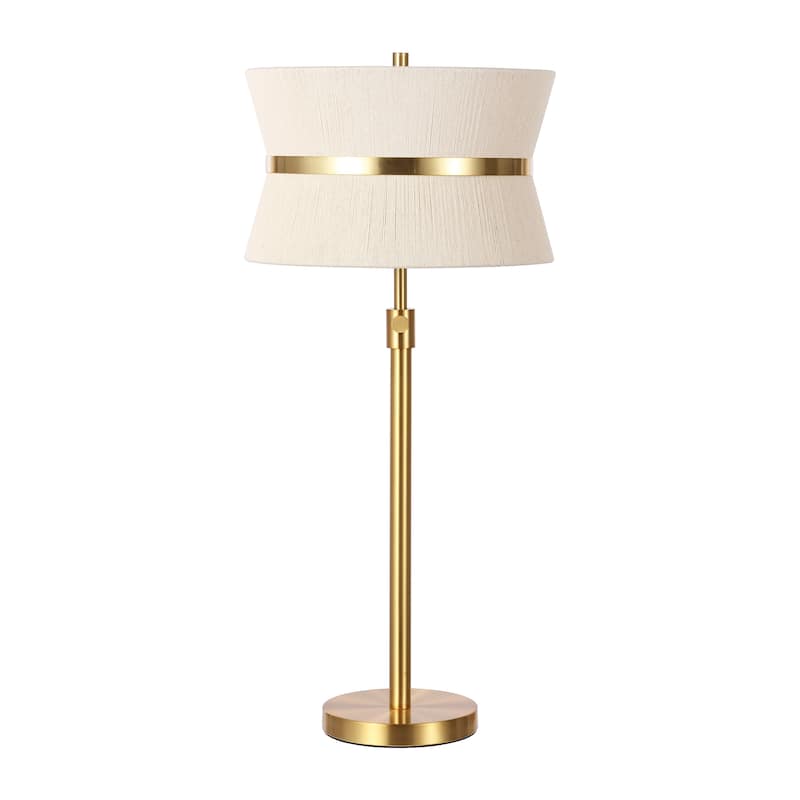 SAFAVIEH Elisenda 27-34" Adjustable Table Lamp (LED Bulb Included) - 14 In. W x 14 In. D x 27 In. H