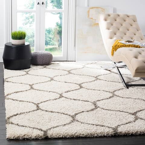 SAFAVIEH Hudson Shag Ogee Trellis 2-inch Thick Area Rug