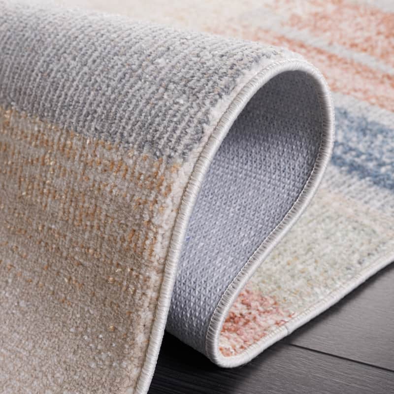 SAFAVIEH Blair Machine Washable Akkie Slip Resistant Contemporary Rug