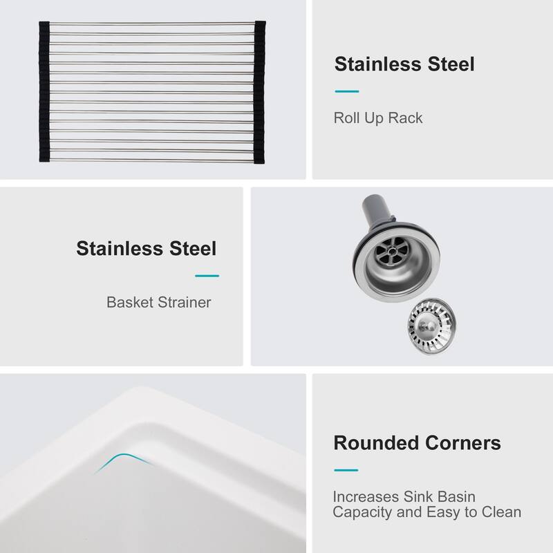 Granite Composite Workstation Drop-in Kitchen Sink