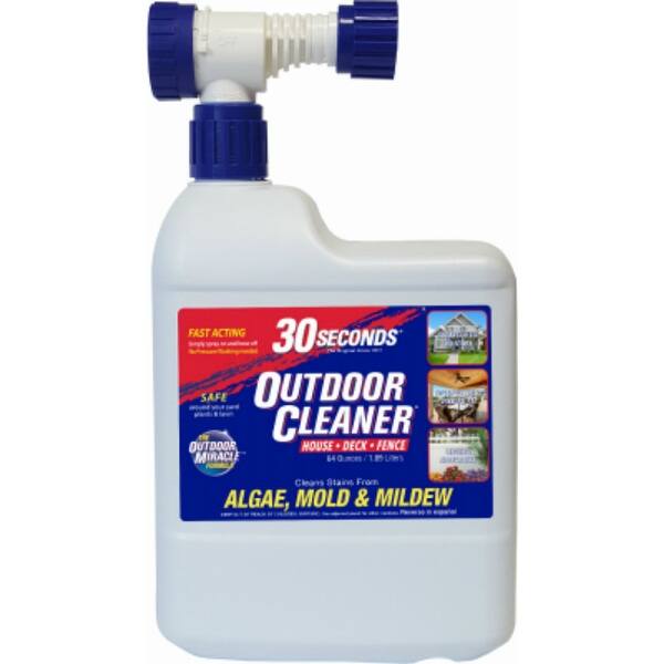 Shop 30 Seconds 6430s Outdoor Cleaner For Algae Mold Mildew 64 Oz Overstock 25358104