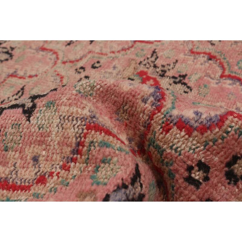 ECARPETGALLERY Hand-knotted Melis Vintage Salmon Wool Rug - 5'11 x 9'0