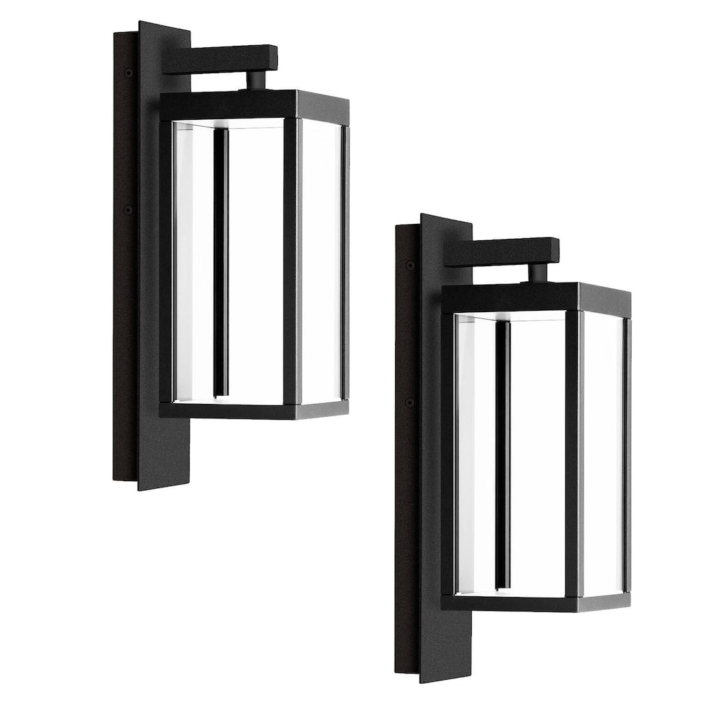 2-Pack Wall Light Outdoor LED Wall Lamp Wall Sconce Lighting Lantern