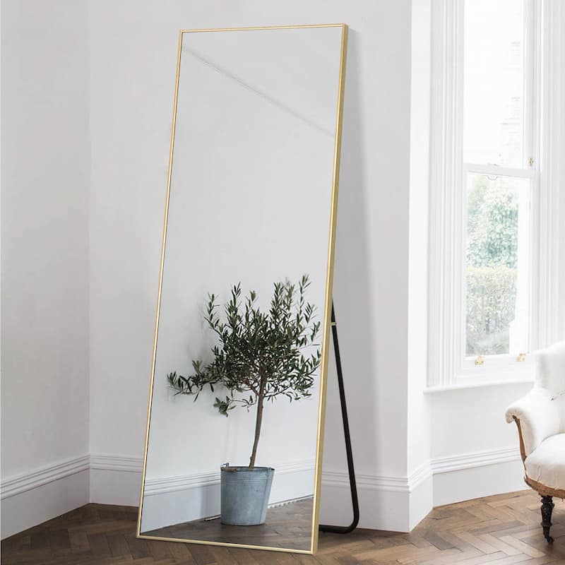 chic Full-Length Mirror Floor Mirror With Standing