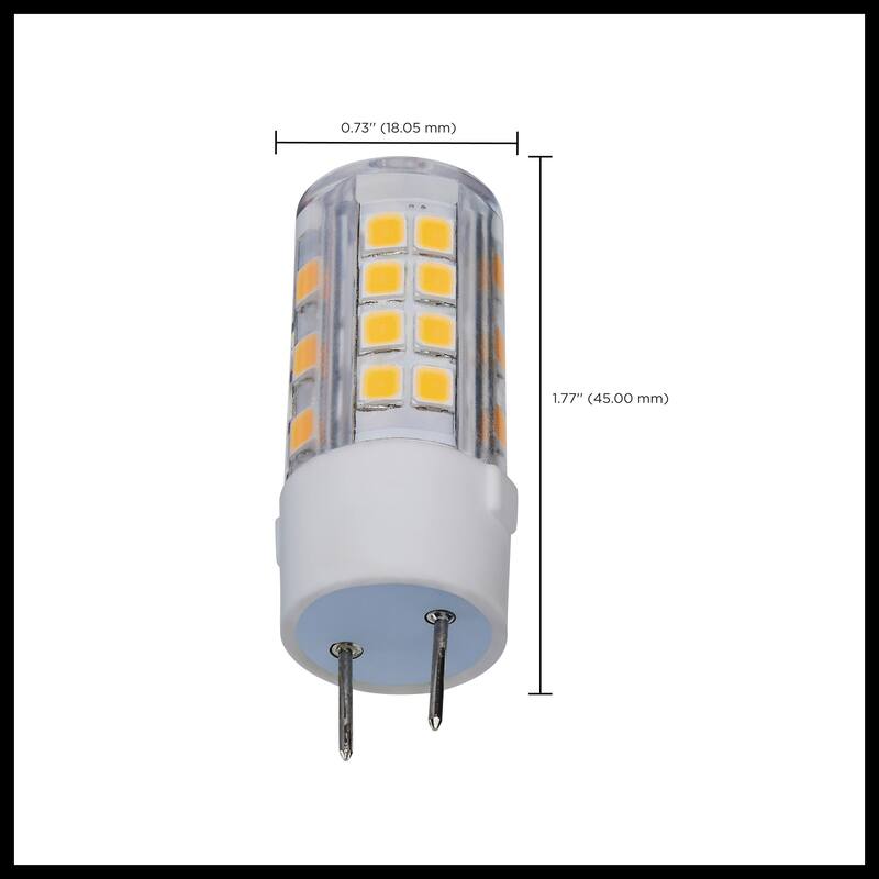 4.5 Watt T6 LED Clear Finish G8 Base 3000K 120 Volt