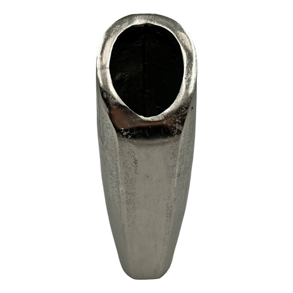 11 Inch Tall Decorative Handmade Aluminum Modern Flower Vase