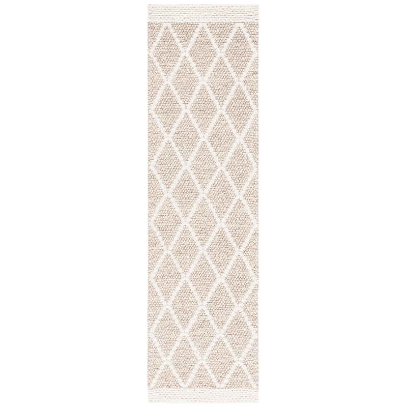 SAFAVIEH Handmade Natura Nigara Farmhouse Trellis Wool Rug