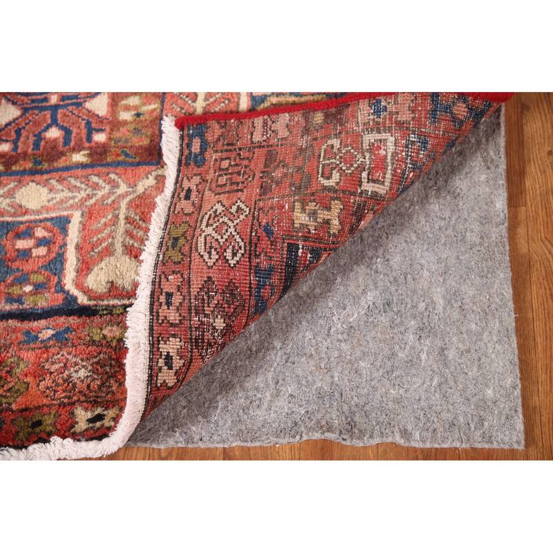 Tribal Meshkin Persian Runner Rug Vintage Wool Carpet - 3'4"x 9'5"