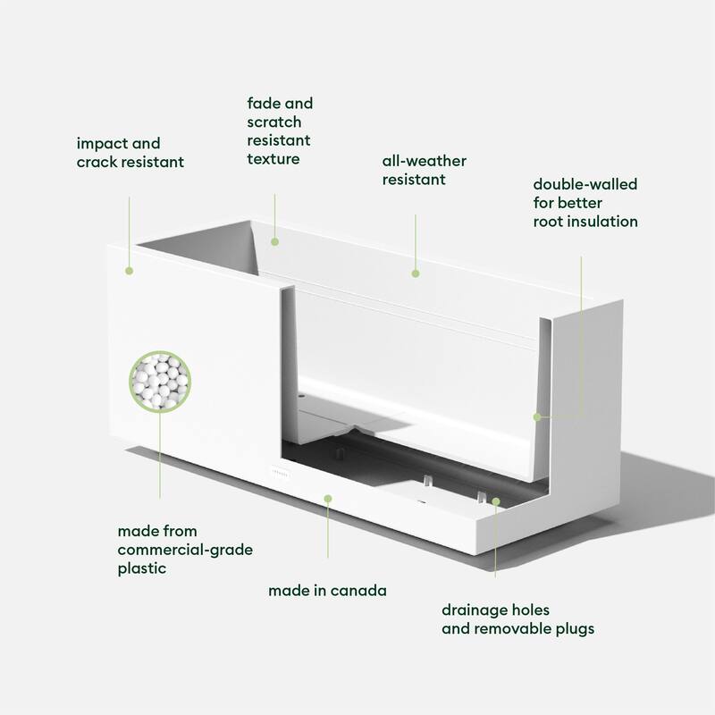 Block Series Long Box Planter