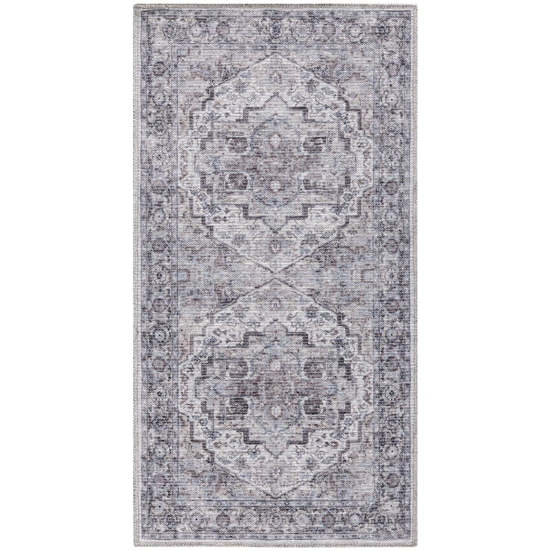New Concept Washables Persian Boho Machine Washable Area Rug