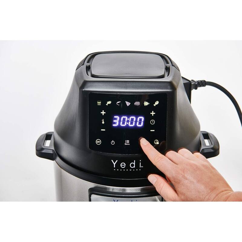 Yedi GV026 Air Fryer Lid for 6L of Instant Pot Pressure Cooker with Accessories