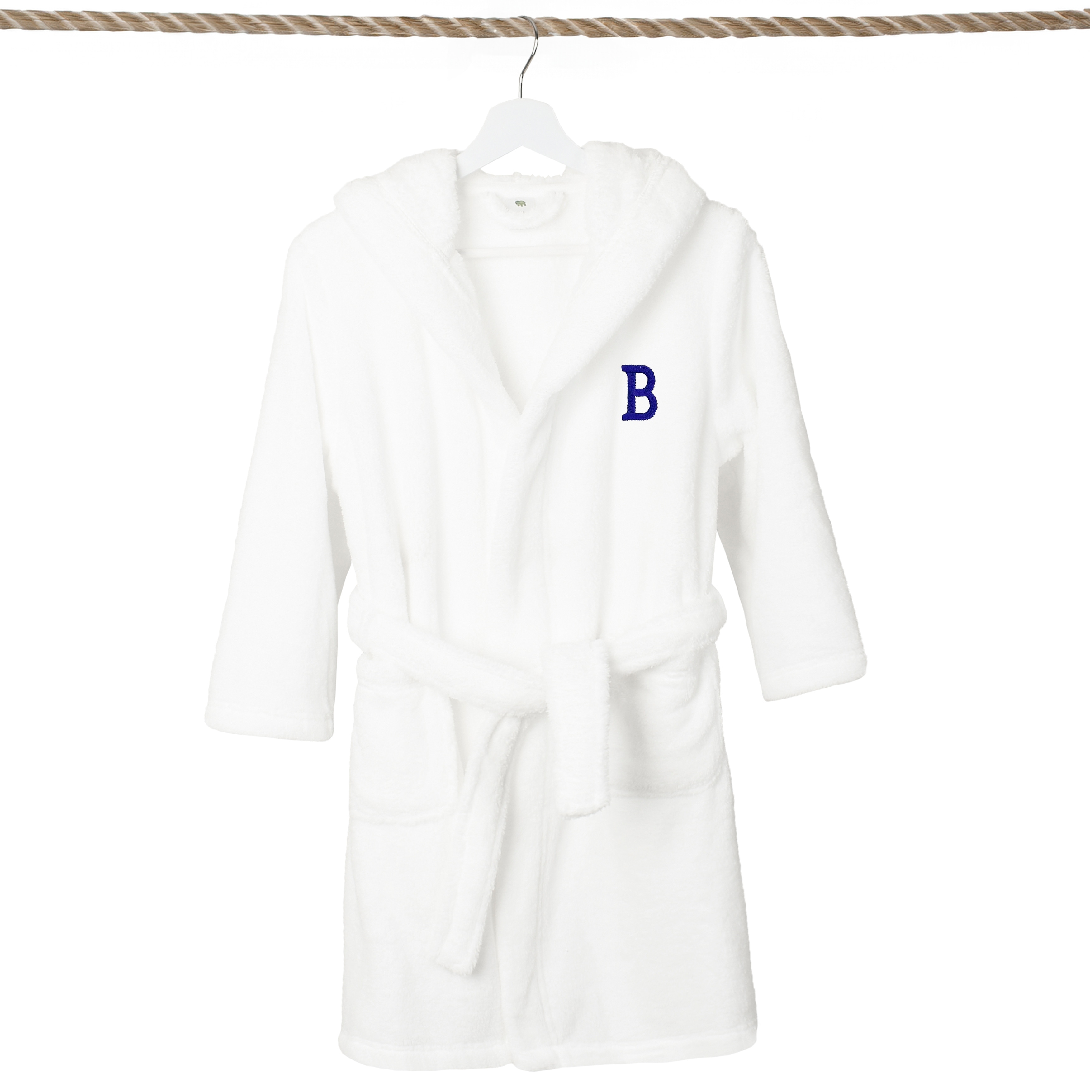 Sweet Kids 100% Polyester SUPER PLUSH Double Brushed Hooded Bathrobe with Navy - Picture 13 of 392