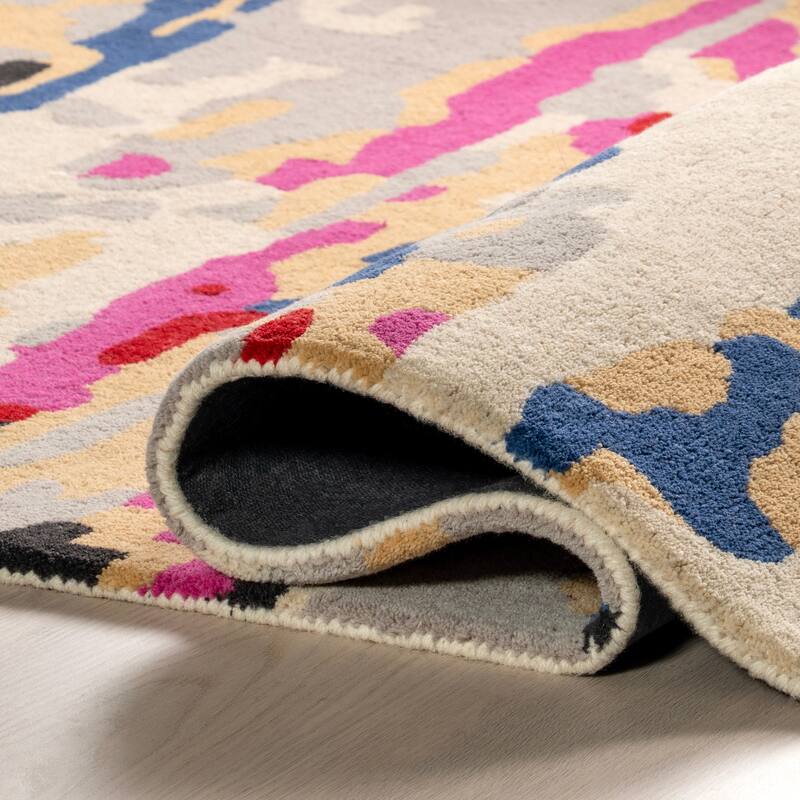 Pokhara Abstract Wool Area Rug