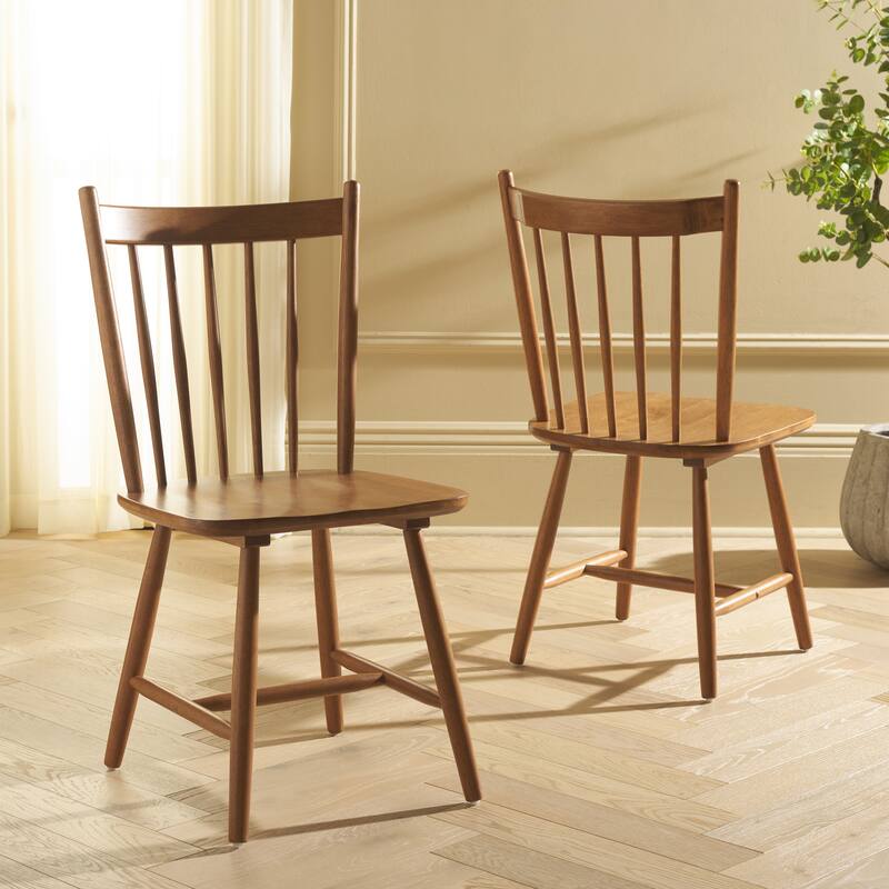 SAFAVIEH HOME Andreas Spindle Dining Chair (Set of 2) - 17"W x 20"D x 36"H