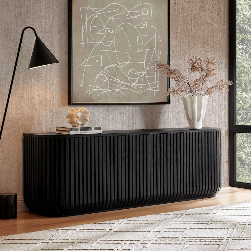 Fortitude 75" Curved Sideboard Storage Cabinet