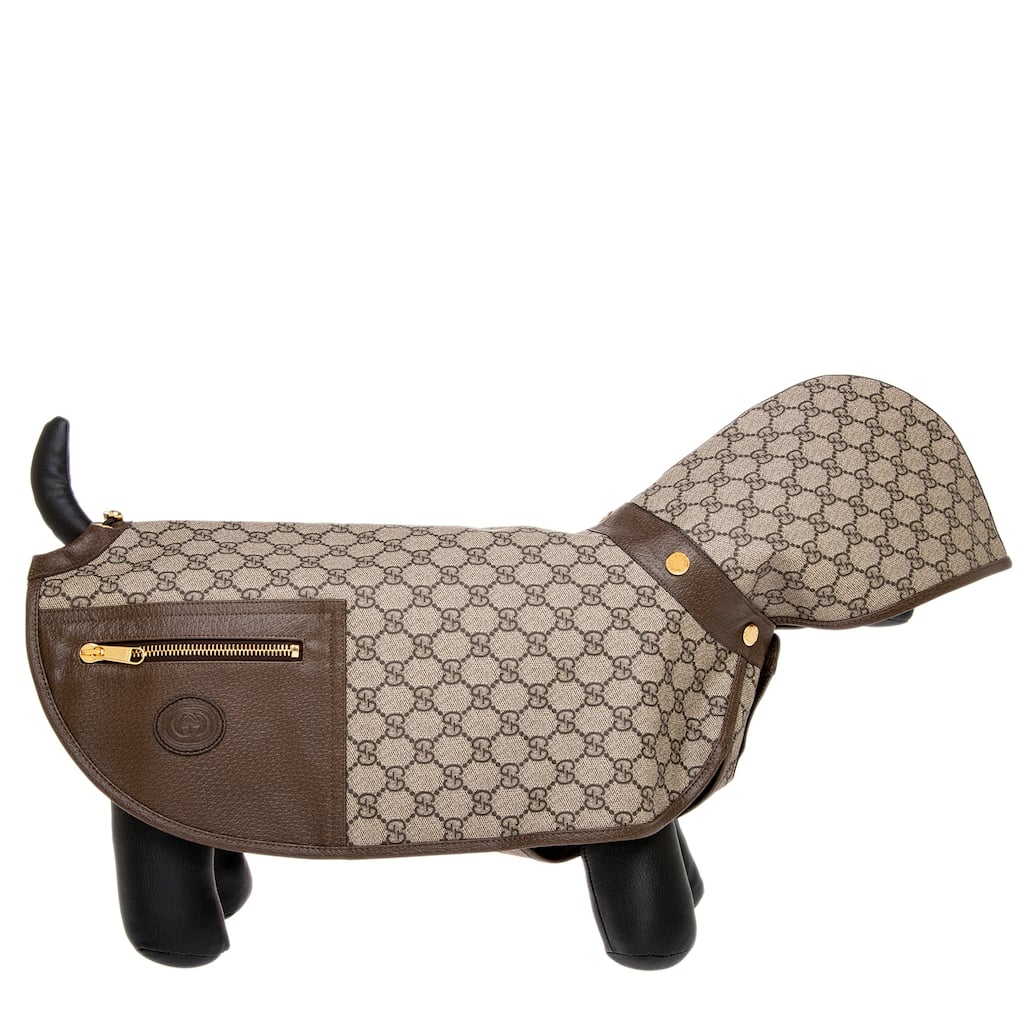 Gucci GG Supreme Hooded Dog Raincoat